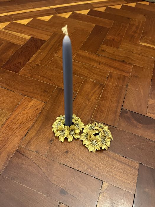 Enfeite para velas castiçal