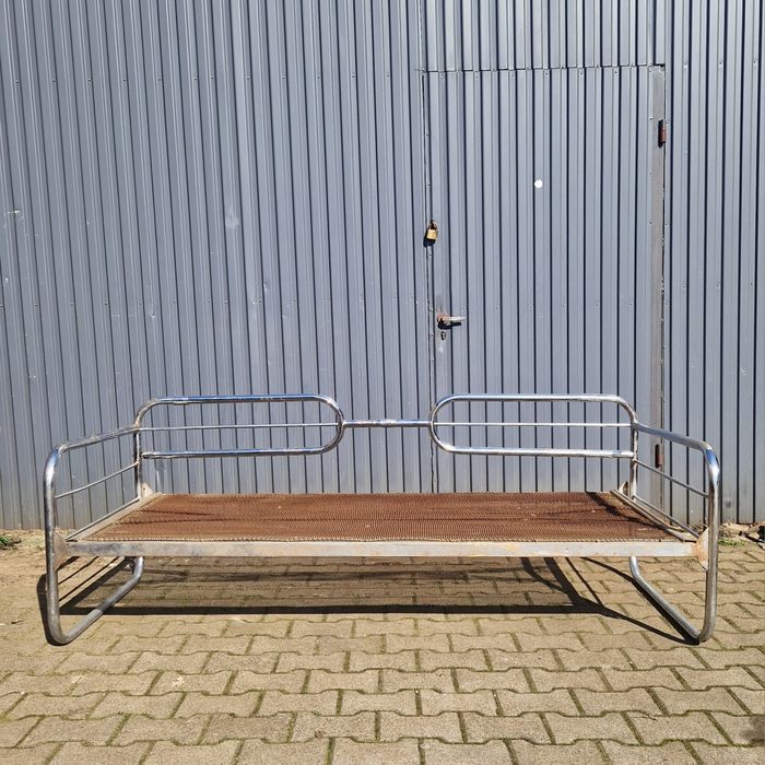 Kanapa - Bauhaus chrom Art Deco