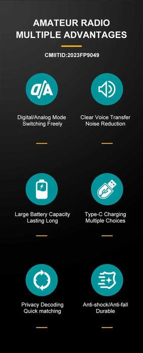 Radtel RT-4D DMR Digital Walkie Talkie Dual Mode Ham Radio. Акція