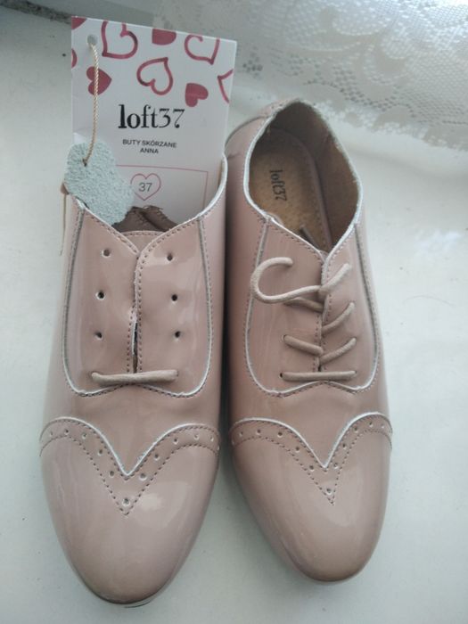 Nowe Pantofle damskie skórzane