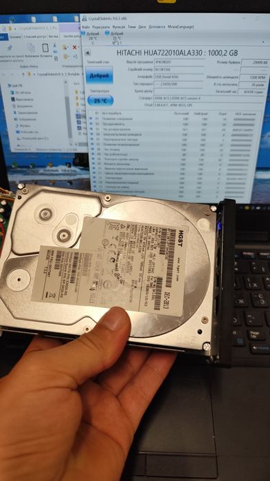 Шдд на 2 террабайти та на 1 террабай 2000 гігабайт Seagate baracuda