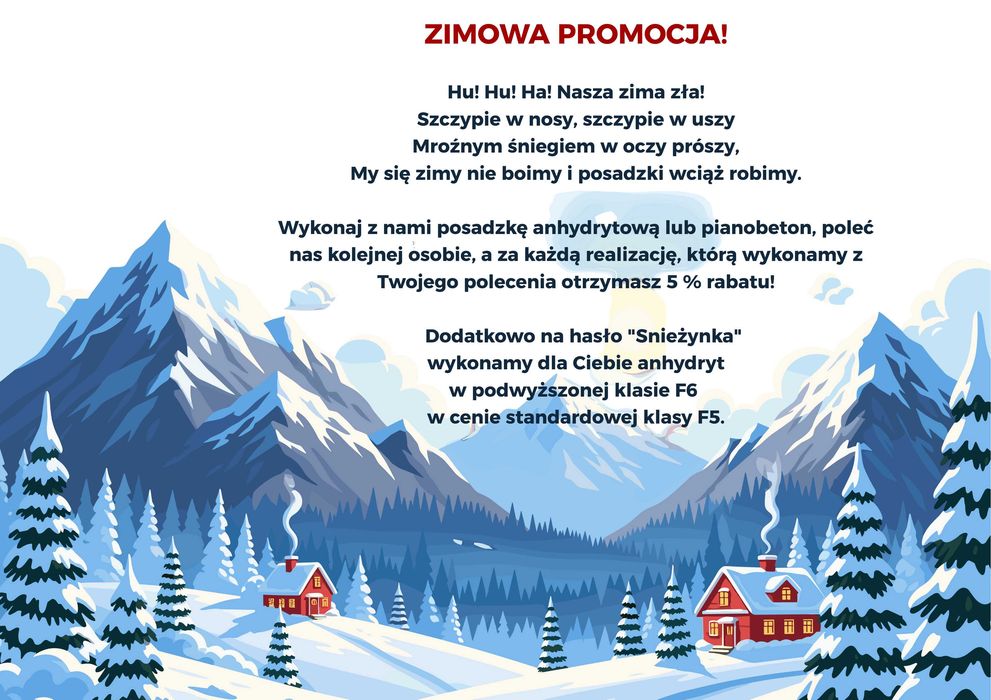 Posadzki anhydrytowe, wylewki anhydrytowe, pianobeton.