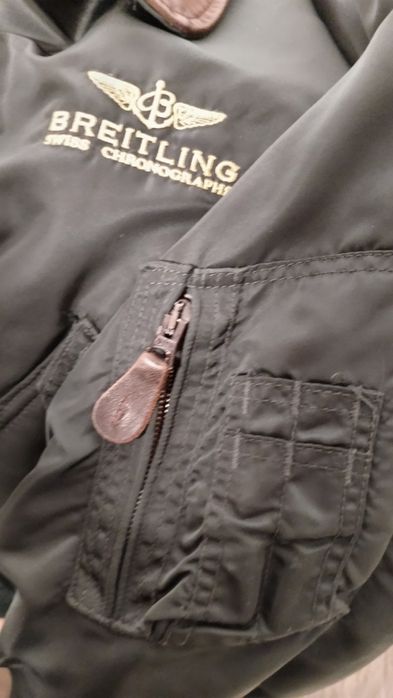 Alpha Industries Breitling Made in USA kurtka wojskowa CWU45 Unikat!