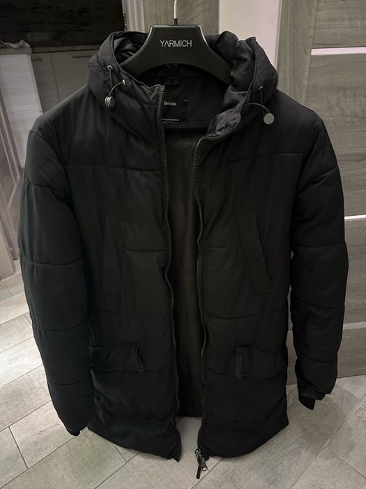 Куртка Bershka Xs Чоловіча Чорна Зимова,Пуховик. Мужская Зимняя Парка