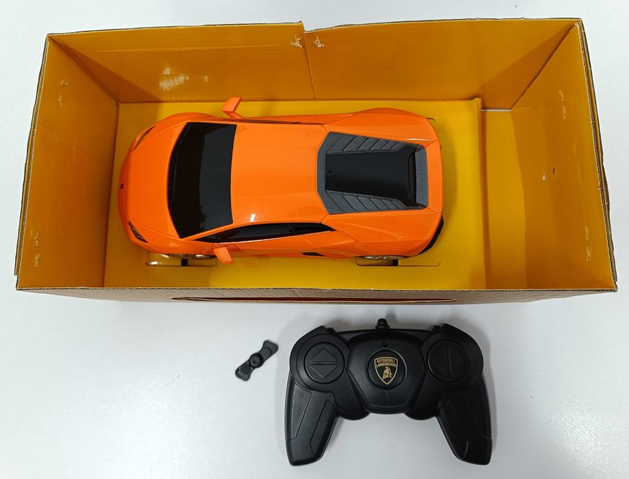 Zdalnie Sterowane Lamborghini Huracan LP 610-4 Rastar 1:24 RC Pomarańczowe