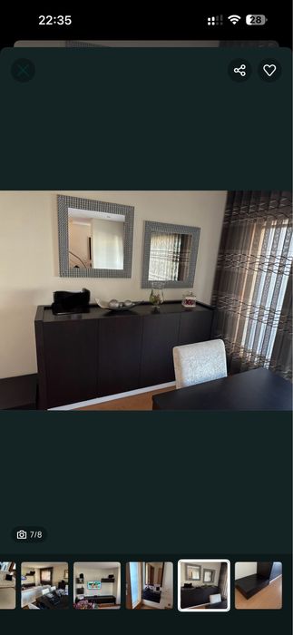 Mobília impecável para quarto, sala de jantar/estar e 3 Halls - OPORT