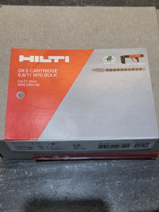 1000 szt Hilti naboje dx cartridge 6.8 11 m10