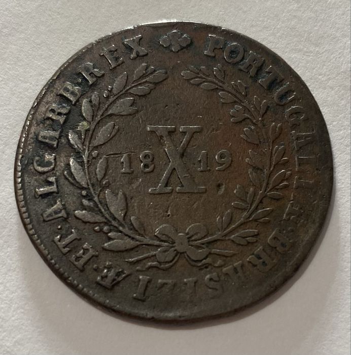 Moeda  805 - D JOAO VI - X Reis 1819