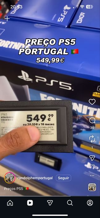 Playstation 5 como nova