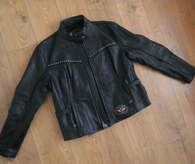Kurtka skórzana damska VICTORY pilotka SKÓRA biker XXL