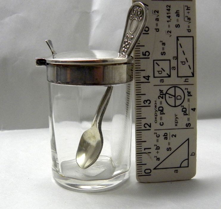 подарок набор стекло соль перец горчица винтаж