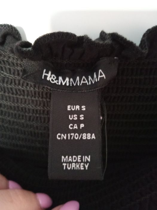 Czarna sukienka ciążowa H&M MAMA roz. S