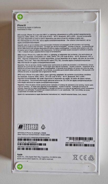 iPhone 14 – 256 GB – Midnight – nowy i zaplombowany