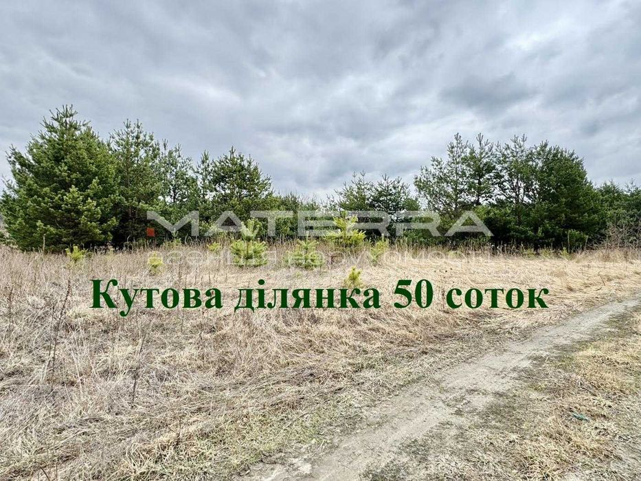 50 соток біля лісу | Бобриця | кутова