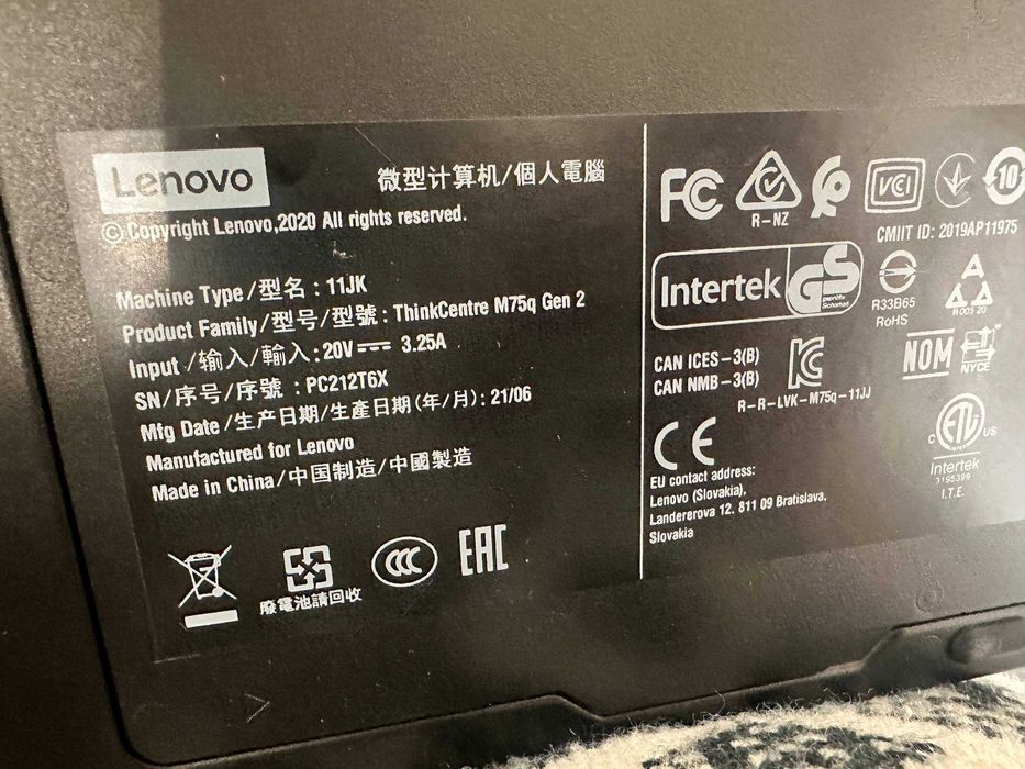 Неттоп Міні ПК Lenono ThinkCentre Ryzen 3-5300/4300/8Gb/256 SSD