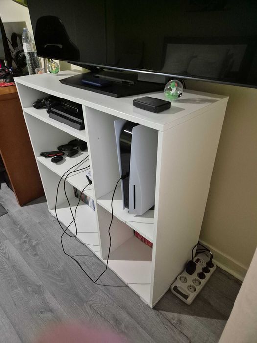 Estante para playstation, jogos e livros