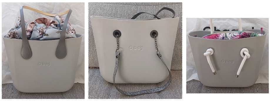 Obag O bag Mini Body Grigio Chiaro Duży Zestaw