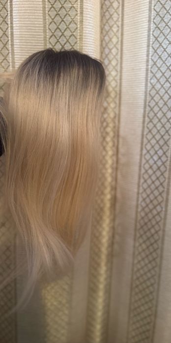 Топер з натурального волосся(40см)