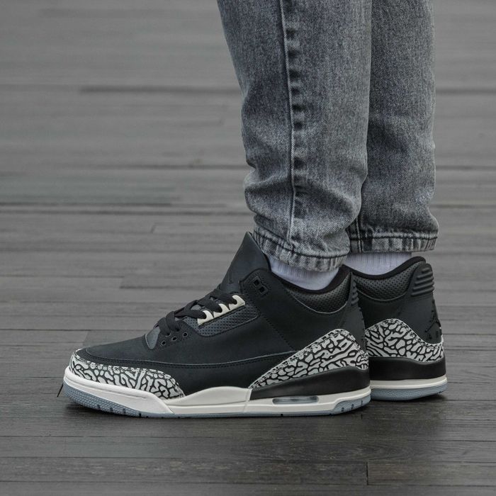 Мужские кроссовки Nike Air Jordan Retro 3 Off Noir "Black" 40-46