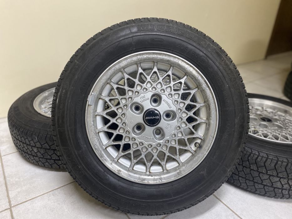Jantes 15” 5x112 com aba Rial Mercedes w124 w201 190 com pneus