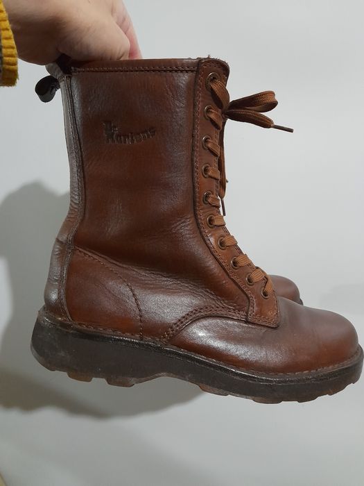 Dr.Martens Eyelet Boot Tan Harvest Waxy шкіряні берці високі черевики