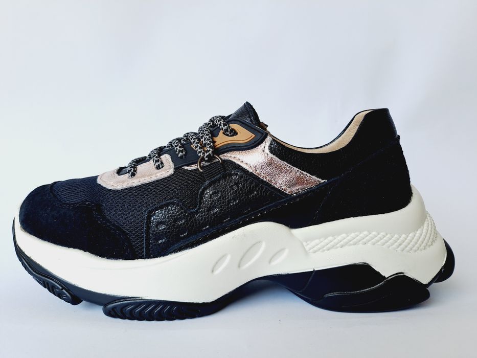 Sneakersy damskie, skórzane, Goodin, na piance, rozmiar 36