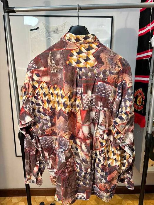 Koszula Vintage Printed Pattern Mario’s Shirt XL 90s y2k