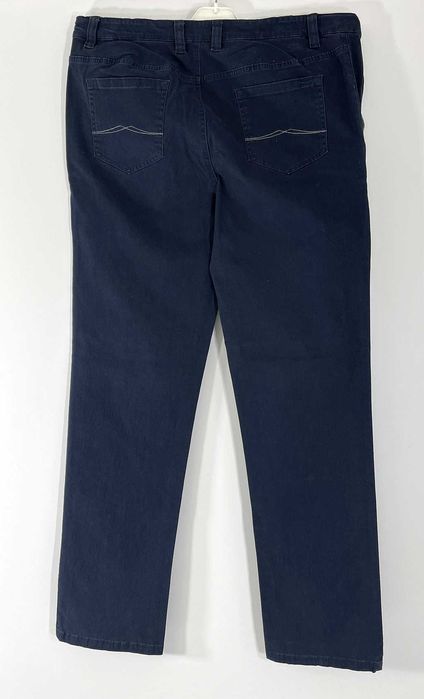 Spodnie męskie granatowe stretch Bawełna Rozmiar 50