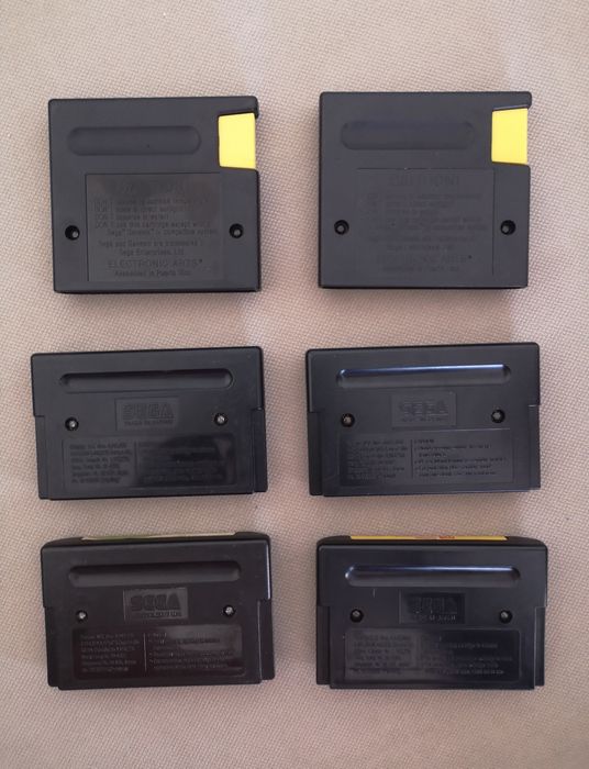 Lote de 6 jogos para Mega Drive