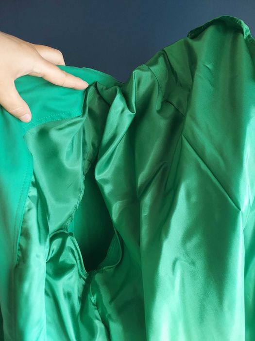 Gabardina de trespasse verde