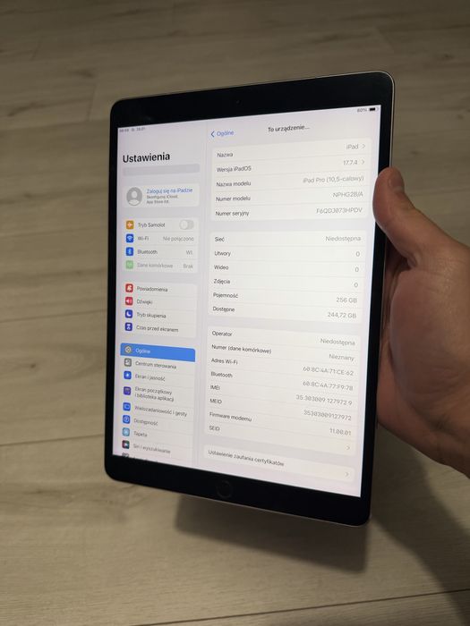 iPad Pro 10.5 256Gb Cellular Space Gray