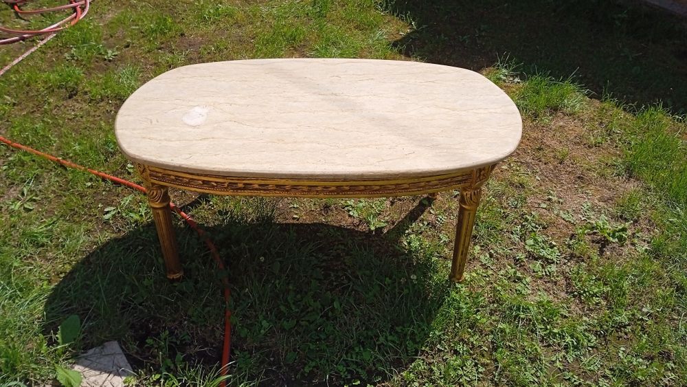 Меблі Бароко 3-1-1 столик мрамур