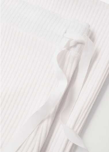 Жіночі трикотажні білі спортивні штани брюки в рубчик Mango розмір М