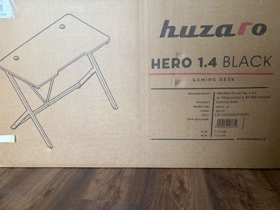 Biurko Gamingowe Huzaro Hero 1.4 Black
