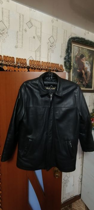 Кожаная натуральная куртка мужская