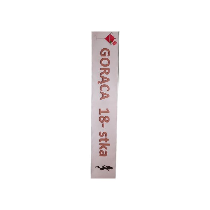 Szarfa z nadrukiem "gorąca 18- stka "