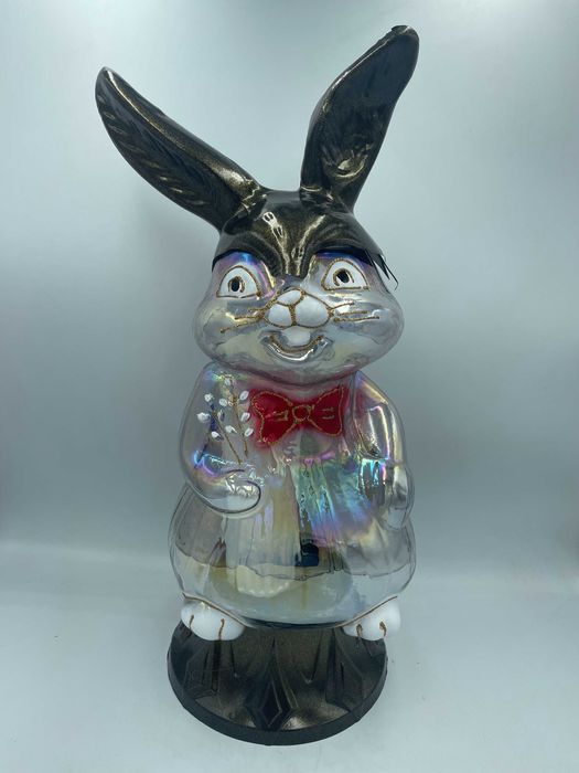 Znicz WIELKANOC zajac grób ZAJACZEK wklad GRATIS kroliczek DUZY KROLIK