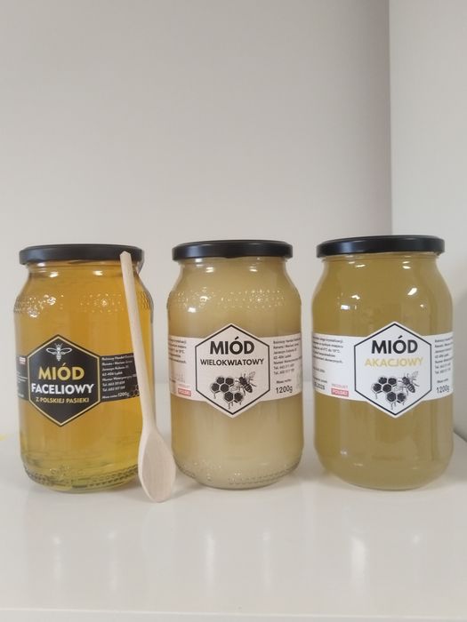 Zestaw Miodów z Własnej pasieki 1200g