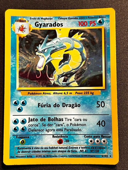 Gyarados Holo Base Set 6/102 - Português (Wizards 1999)