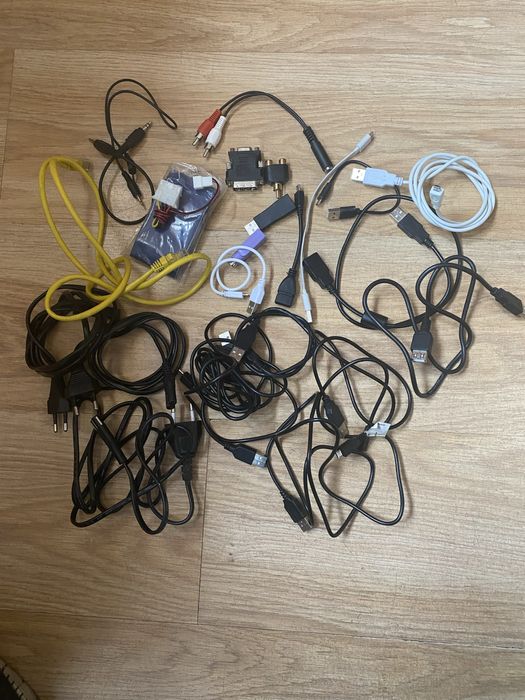 kable, przejściówki, jack, cinch, usb, myszka, display port