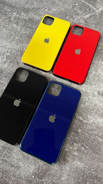 Скляний чохол iPhone 11 Pro Max / 13 Pro Айфон чехол Glass Case
