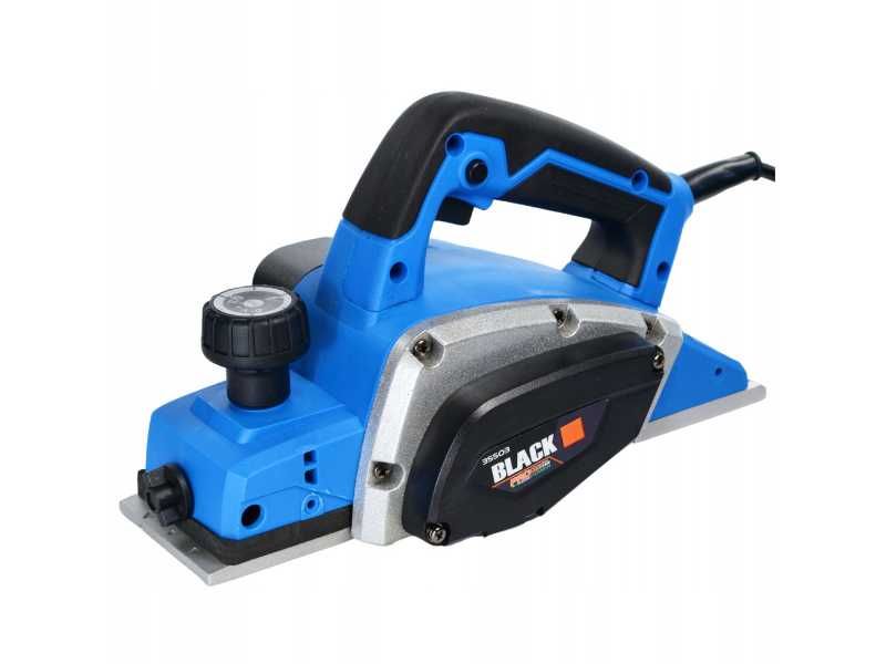 Strug elektryczny hebel do drewna 900W 82mm BLACK + noże + prowadnica NOWY