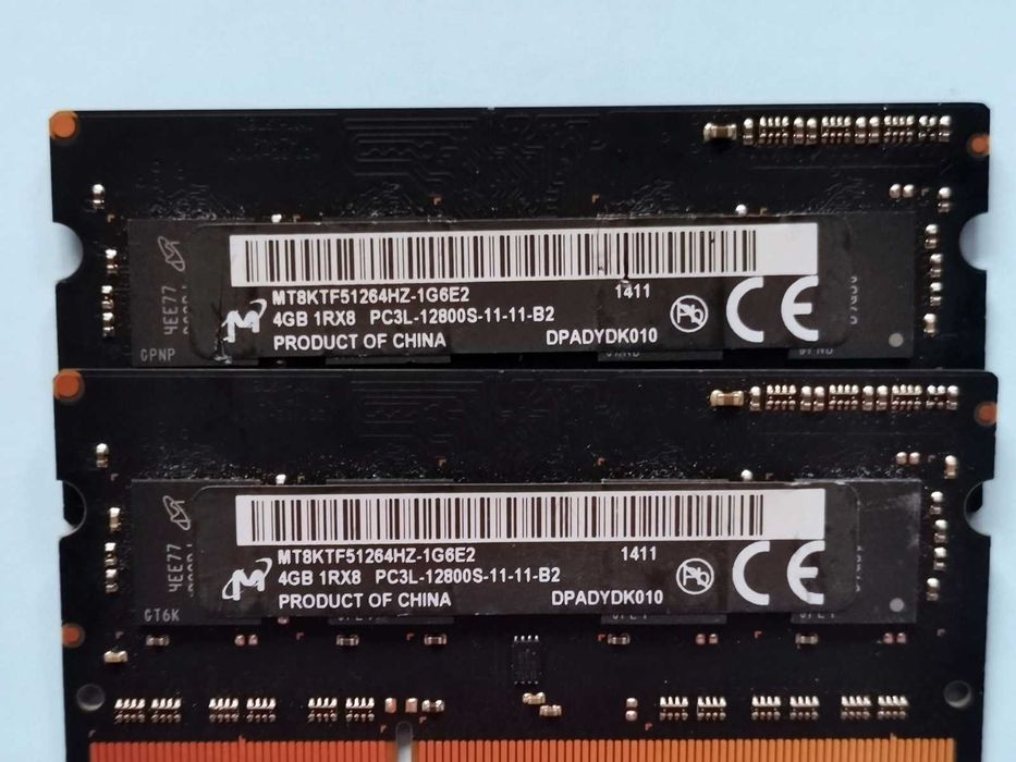 DDR3 8GB Micron 12800 L
