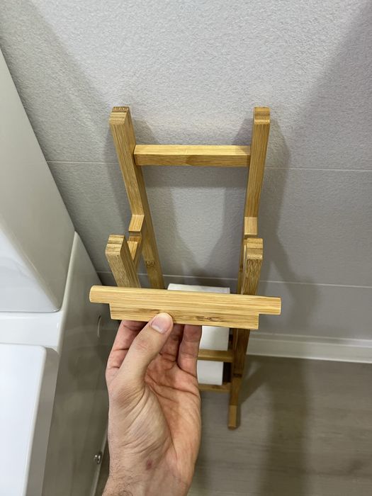Suporte papel higienico bambu