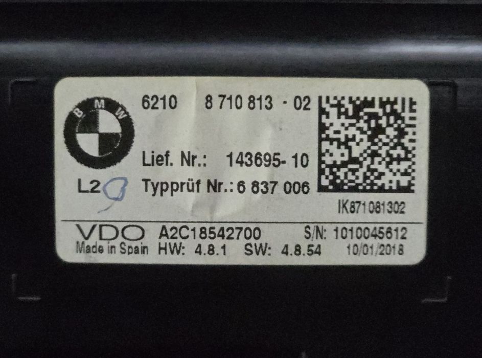 Quadrante digital BMW original Série 1,2,3,4