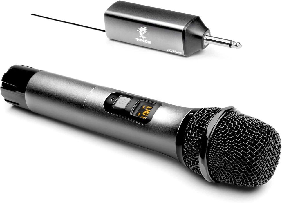 TONOR TW-620 – mikrofon UHF + odbiornik 6,35 mm, zasięg do 60 m