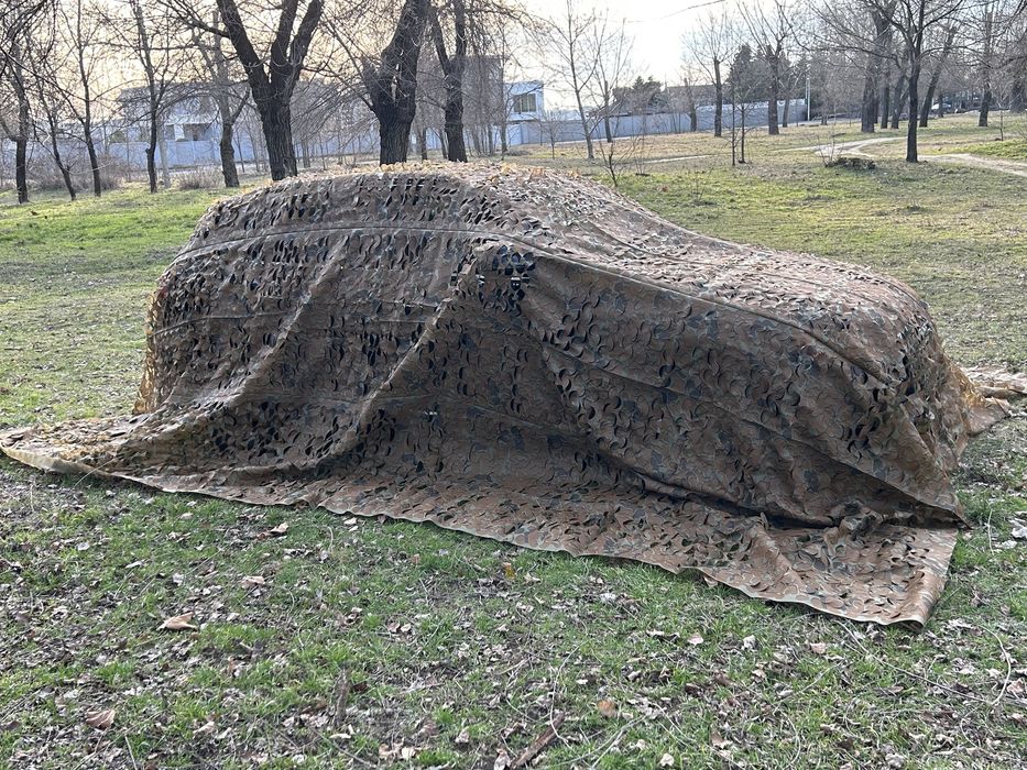 Маскувальна сітка коричнево - зелена