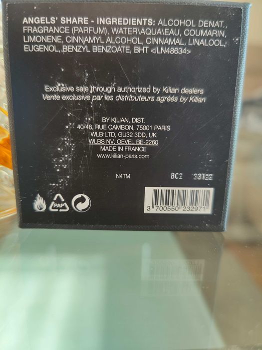 Kilian Angels Share flakon ubytkowy ~30/100ml 22 rok