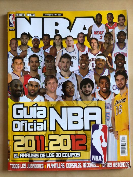 4 issues of the official NBA magazine (Spanish edition)