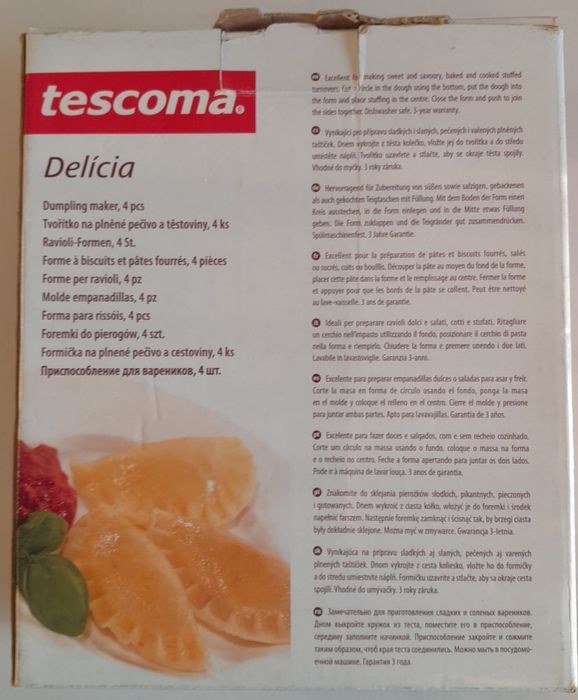 4 moldes NOVOS diferentes dimensão para rissóis e pastéis